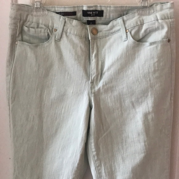 Nine West Gramercy Pistachio Skinny Ankle Jean - Picture 1 of 4